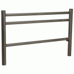 BARRIÈRE TRIO 1.57 M POMMEAU INOX BROSSÉ - ZINC GRIS PROCITY - PROCITY