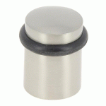 BUTOIR DE PORTE EN ALUMINIUM DIAMÈTRE 28 MM HAUTEUR 40 MM - NICKELÉ MAT CADAP