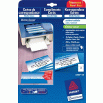 CARTE DE CORRESPONDANCE AVERY QUICK AND CLEAN FORMAT 210 X 99 MM - 220 GR - BLANCHE - POCHETTE DE 75