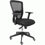 CHAISE DE BUREAU POZUELO ACCOUDOIRS RÉGLABLES - NOIR - FOROL