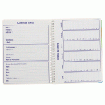 LOT DE 10 - CAHIER DE TEXTES CONQUERANT 7 INTEGRALE 170X220 124P 70G SEYES ASSORTI