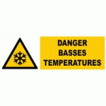 PANNEAU DANGER BASSES TEMPÉRATURES