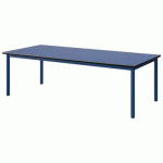 TABLE MALIBU 180X80 T2 4P STRA BLEU U525/NOIR BLEU 5005