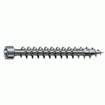 VIS À BOIS TORX - TÊTE CYLINDRIQUE - FILETAGE TOTAL - 8X220 MM - 50 PIÈCES - WIROX SPAX