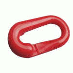 ANNEAUX BRISÉS PLASTIQUE ROUGE - DIAMÈTRE 8 MM - BOÎTE DE 10 PIÈCES NOVAP