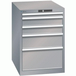 ARMOIRE GRIS PIGEON 564X725X850 AVEC 5 TIR. 75KG - LISTA