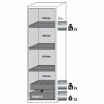 ARMOIRE SCLASSIC90 BAC-1968-GAUCHE-ACIER-CAILLEBOTIS-GRIS-3
