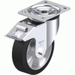 BLICKLE - ROULETTE PIVOTANTE À FREIN Ø 160MM BANDAGE CAOUTCHOUC NR 400KG - L-ALEV 160K-FI