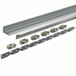 KIT DE PROFILS DE COULISSAGE ET GUIDAGE TOPLINE XL -2,3 M HETTICH