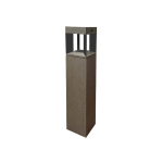 LES JARDINS BORNE SOLAIRE LED TECKALU CAPTEUR TECK/NOIRE
