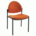 LOT 2 CHAISES LOUISE DOSSIER ROND COLORIS ORANGE - MANUTAN COLLECTIVITÉS