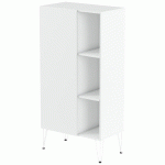 RANGEMENT HAUT JAVA 80 CM 1 PORTE 3 NICHES BLANC/BLANC - MANUTAN COLLECTIVITÉS