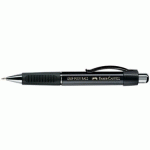 FABER-CASTELL STYLO À BILLE RÉTRACTABLE GRIP PLUS, NOIR - LOT DE 3