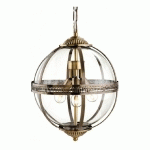 FIRSTLIGHT PRODUCTS - SUSPENSION 3 AMPOULES MAYFAIR, LAITON ANTIQUE
