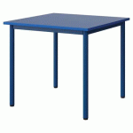 TABLE MALIBU 80X80CM T5 4P STRA ABS BLEU U525/BLEU 5005