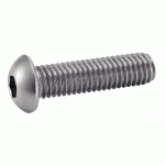 VIS À MÉTAUX TÊTE BOMBÉE HEXAGONALE CREUSE INOX A2 ISO 7380 8X20 BOÎTE DE 100 - ACTON - 622028X20