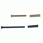 VIS À MÉTAUX TÊTE FRAISÉ BOMBÉE M4X70 + DOUILLE TFB M4X22 NICKELÉ - HOPPE - 533626 + 534722