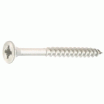 VIS À BOIS AGGLOMÉRÉS TÊTE FRAISÉE POZIDRIV INOX A2 3X20 BOÎTE DE 200 - ULTIMA - 12530020