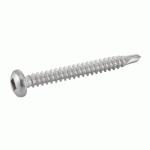 VIS AUTOPERCEUSE TÊTE CYLINDRIQUE BOMBÉE CARRÉE A2 DIN 7504 M 4,8X38 BOÎTE DE 200 - ACTON - 624314,8X38