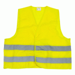VISO GILET HAUTE VISIBILITÉ BASIC - MIXTE - À SCRATCH - JAUNE FLUO