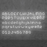 ARTEMIDE ALPHABET OF LIGHT APPLIQUE MINUSCULE R