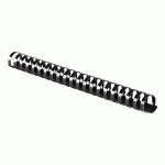 BAGUETTE RELIURE ANNEAUX PLASTIQUE PAVO 25 MM NOIRE - BOÎTE DE 50