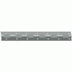 CHARNIÈRE PIANO À NŒUD ROULÉ PERCÉE FRAISÉE DIMENSION 1980X32MM ACIER NICKELÉ – MONIN - J542540