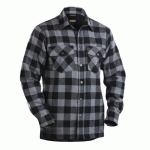 CHEMISE FLANNELLE DOUBLÉE GRIS ANTHRACITE/NOIR TAILLE S - BLAKLADER