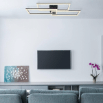 GLOBO PLAFONNIER LED TINY, 3 RECTANGLES, NOIR, CCT