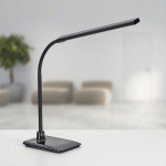 LAMPE DE TABLE LED MAULPIRRO, NOIR, 37 CM, À INTENSITÉ VARIABLE
