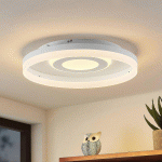 LINDBY GULDA PLAFONNIER LED, RBGW, BLANC