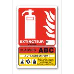 PANNEAU EXTINCTEUR ABC