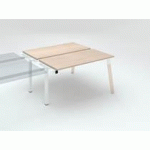 PÔLE DE 2 BUREAUX DROITS L 140 X P 60 CM, PIÉTEMENT BOIS MÉTAL CHÊNE CLAIR - ARCH - ELÉMENT SUIVANT