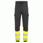 PORTWEST FR433 JOGGING PW3 MODAFLAME HVO CLASSE 1 FR NOIR/JAUNE - TAILLE M