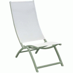 SETS DE 2 LOUNGES SUMMER TPEP/ALU - CHINÉ BLANC/AMANDE - PROLOISIRS