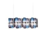 SUSPENSION LED SLAMP LA LOLLO, BLEU/VIOLET, 100 CM