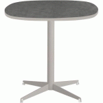 TABLE BASSE TAMARIS PL.MÉTAL BROSSÉ/SABLE PIET.SABLE/TRANSP - CLEN