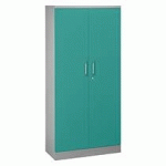 ARMOIRE PORTES BATTANTES COULEURS FUN H 195 CM