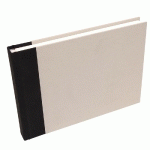 CARNET DE VOYAGE TOILÉ 60F A5 180G - GRIS CLAIR - LOT DE 2