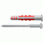 CHEVILLE ÉTANCHE DUOSEAL À COLLERETTE AVEC VIS INOX - 8 X 48 MM - PAR 50 FISCHER