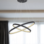GLOBO SUSPENSION LED RALPH, 2 LAMPES, NOIRE