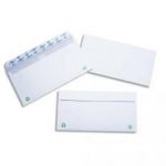 LA COURONNE BOÎTE DE 500 ENVELOPPES AUTO-ADHÉSIVE 80G FORMAT C5 162X229MM FENÊTRE 45X100 BLANCHE RECYCLÉ
