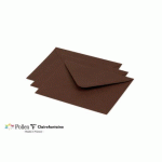 LOT DE 2 - PAQUET DE 20 ENVELOPPES POLLEN 125X138MM 120G/M² - CACAO