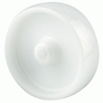 ROUE POLYAMIDE BLANC - MOYEU LISSE - DIAMÈTRE 80 MM - UOO TENTE