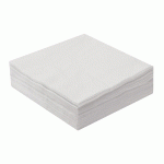 SERVIETTES DE TABLE EN PAPIER LUCART, COLORIS BLANC, LE COLIS DE 2400