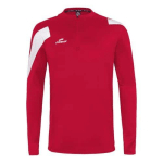 SWEAT 1/2 ZIP ACTION - ELDERA - ROUGE/BLANC