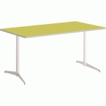 TABLE TAMARIS 180 X 80 PL.VERT ANIS/SABLE PIET.SABLE/ARGENT