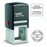 TAMPON TEXTE PERSONNALISABLE PRINTY 4924 TRODAT MONOCHROME 8 LIGNES - NOIR