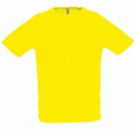 TEE-SHIRT PERSONNALISABLE DE SPORT HOMME EN POLYESTER CITRON