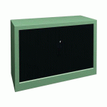 ARMOIRE À RIDEAUX LARGEUR 100 HAUTEUR 69 CM VERT-ANTHRACITE - MANUTAN COLLECTIVITÉS